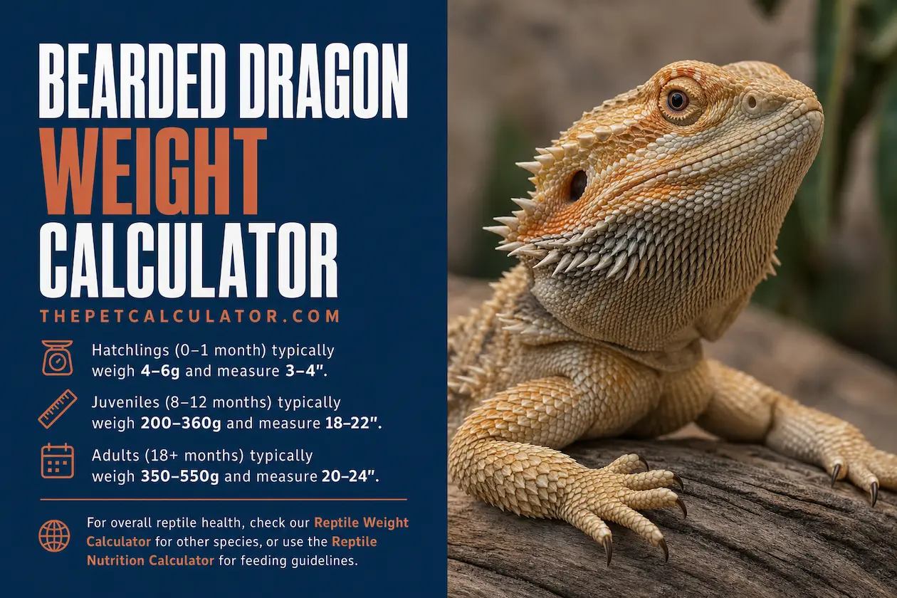 Bearded dragon weight calculator