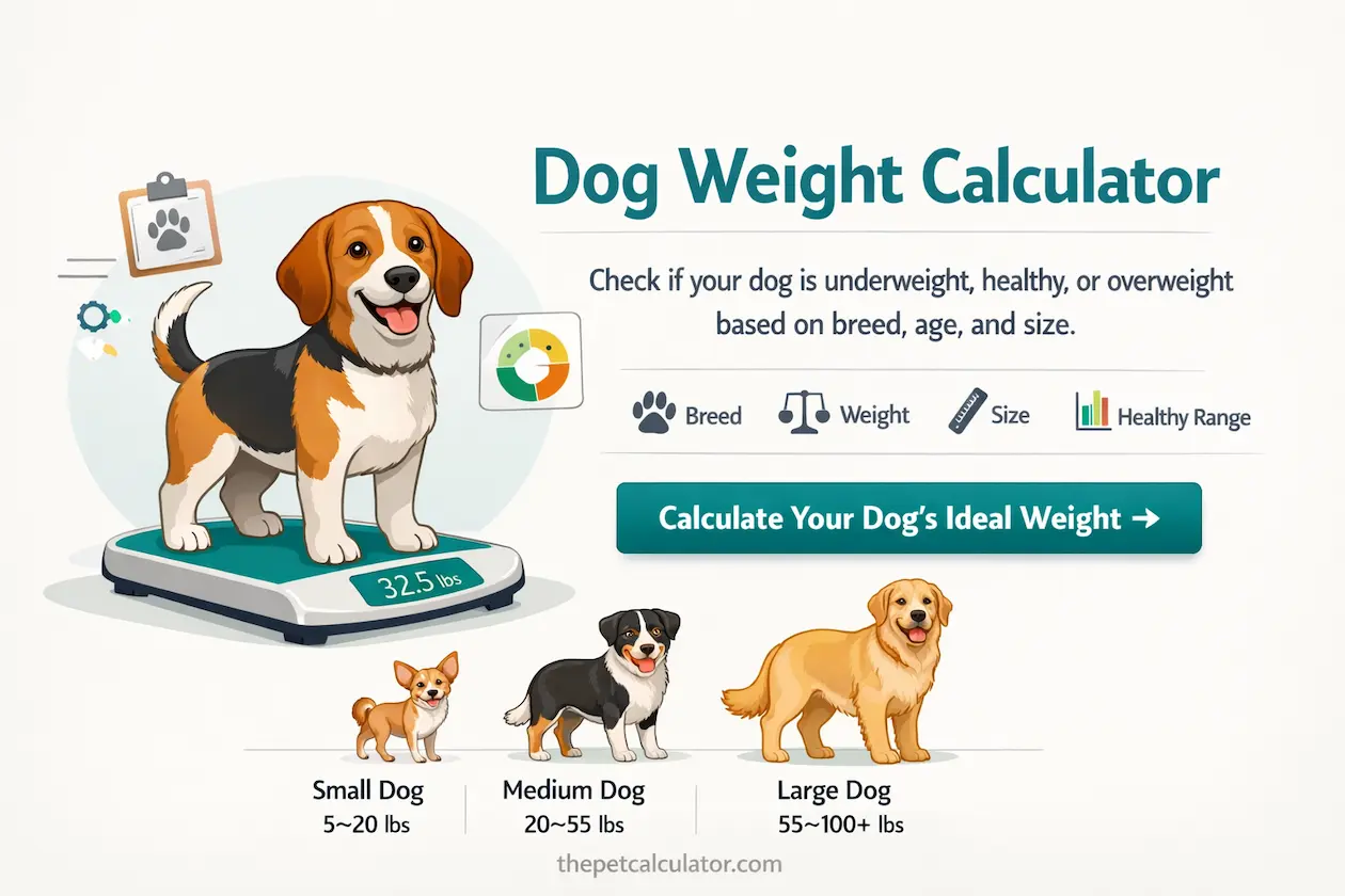 Dog nutrition calculator hero image