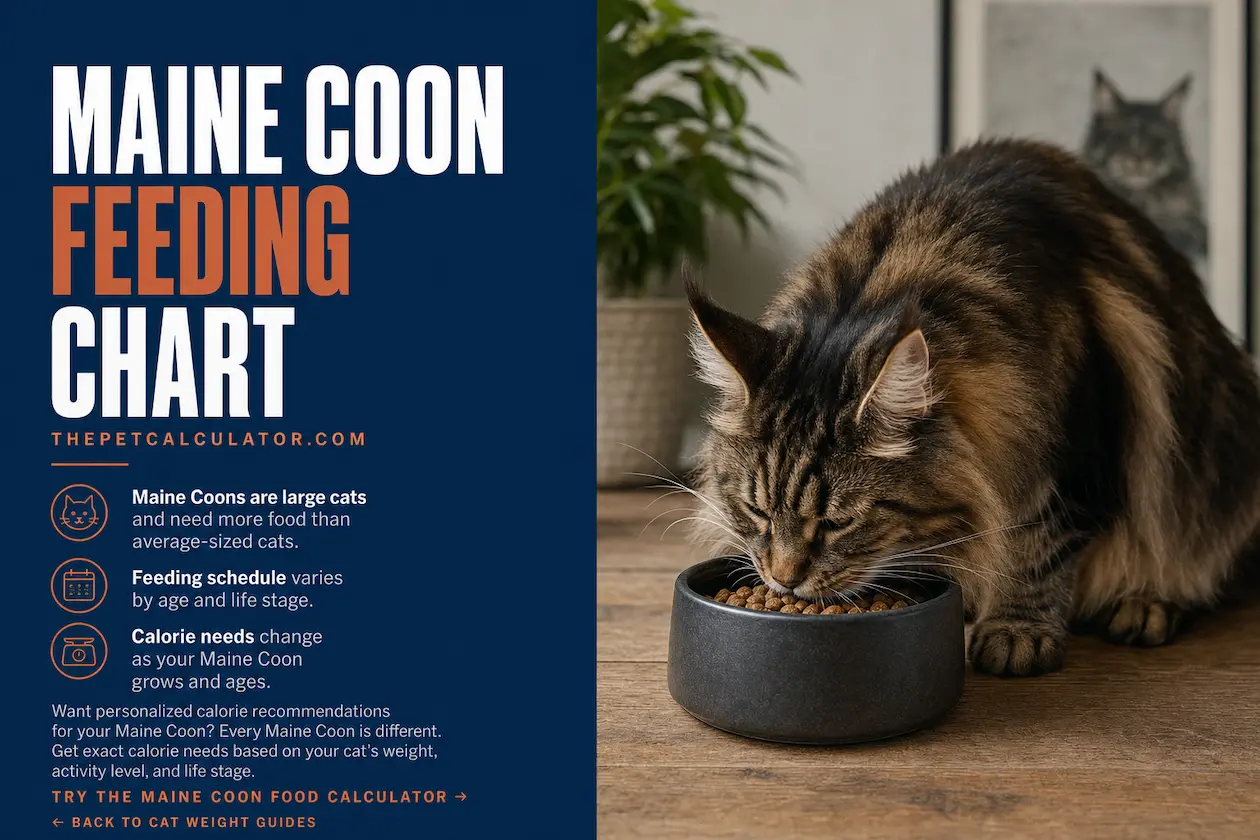 maine coon feeding chart