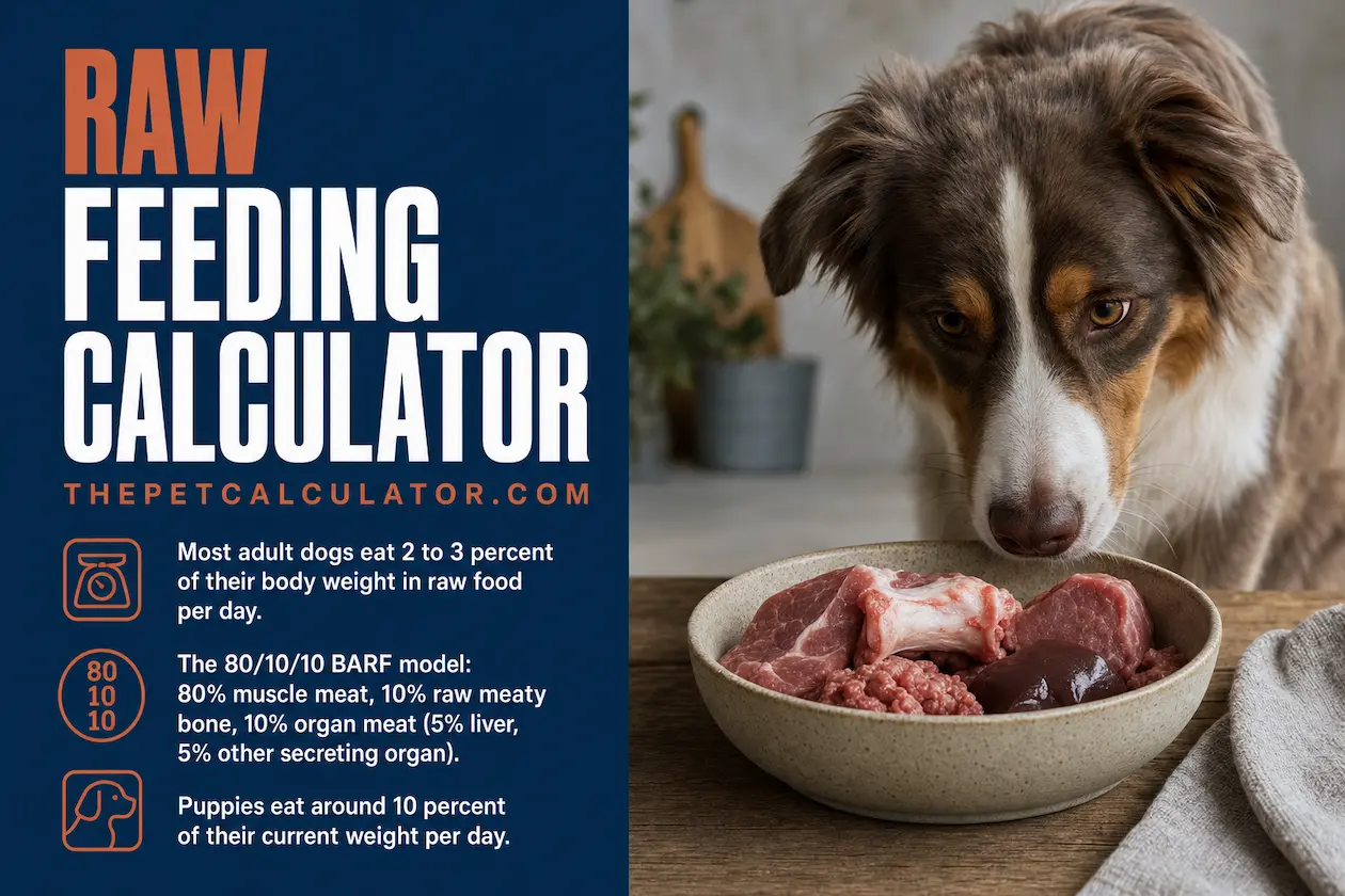 Raw dog food calculator