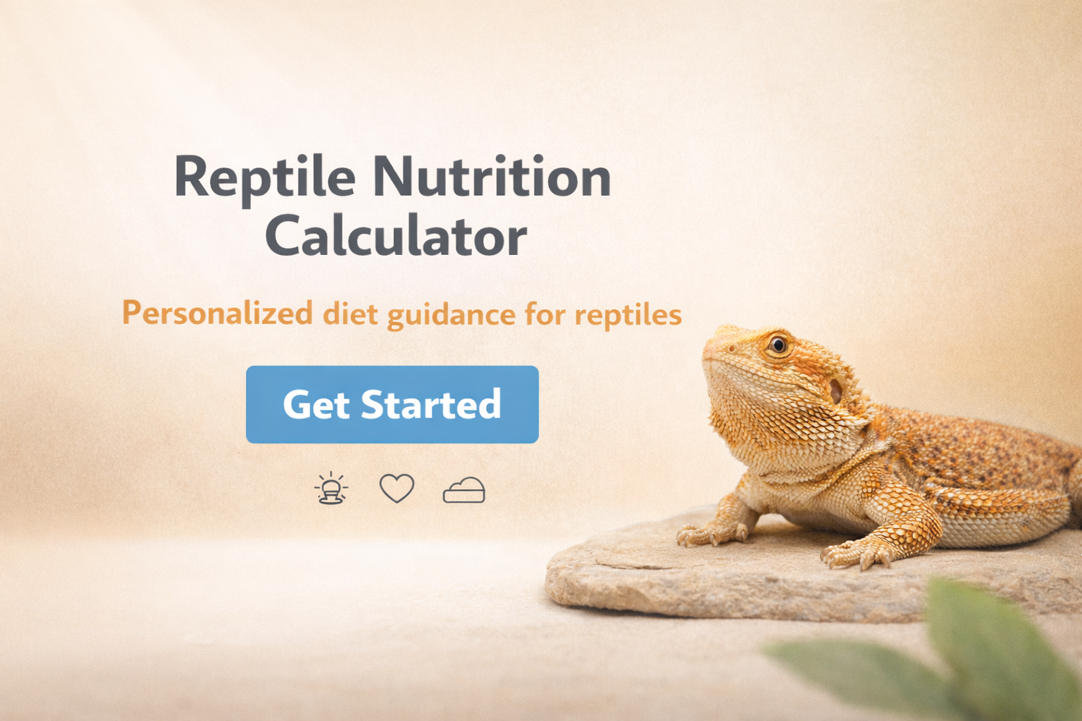 Reptile Nutrition Calculator | Bearded Dragon & More - Free Tool